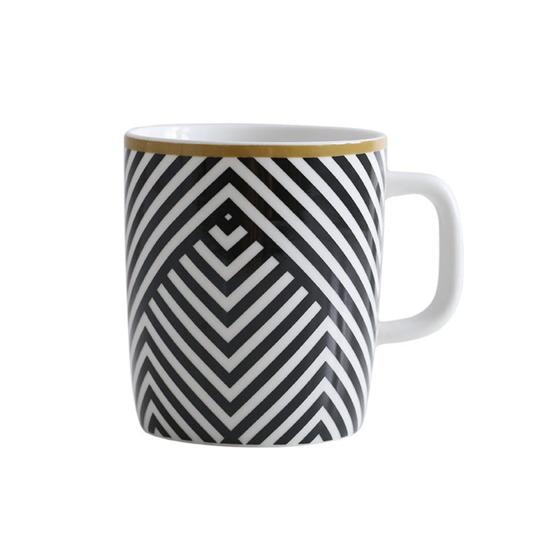 Black and White Mug- Mug for coffee, tea mug, cappuccino mug | Cups and Mugs for Coffee Table & Home Decor