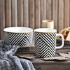 Black and White Mug- Mug for coffee, tea mug, cappuccino mug | Cups and Mugs for Coffee Table & Home Decor