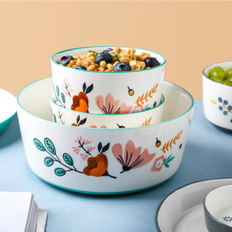 Bloom Bowls - Bowl, soup bowl, ceramic bowl, snack bowls, curry bowl, popcorn bowls | Bowls for dining table & home decor