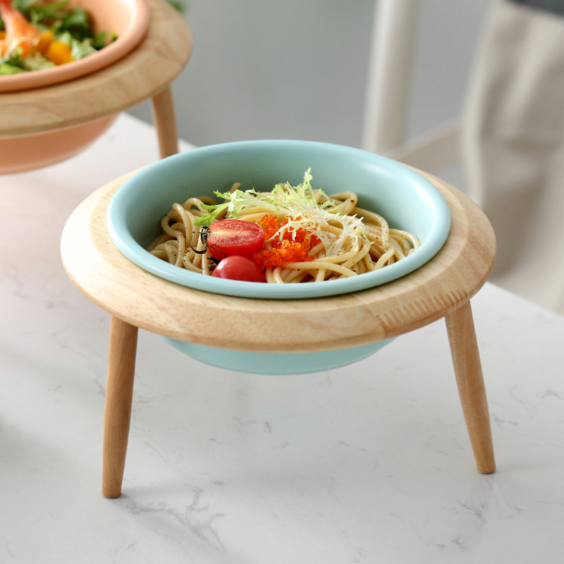 Blue Bowl with Stand - Bowl, ceramic bowl, serving bowls, noodle bowl, salad bowls, bowl for snacks, snack bowl sets | Bowls for dining table & home decor