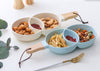 Blue Chip and Dip Bowl 500 ml - Serving bowls, ceramic bowls, snack serving bowls, section bowls, small serving bowls | Bowls for dining table & home decor