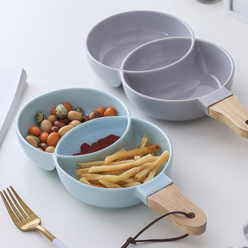 Blue Chip and Dip Bowl 500 ml - Serving bowls, ceramic bowls, snack serving bowls, section bowls, small serving bowls | Bowls for dining table & home decor