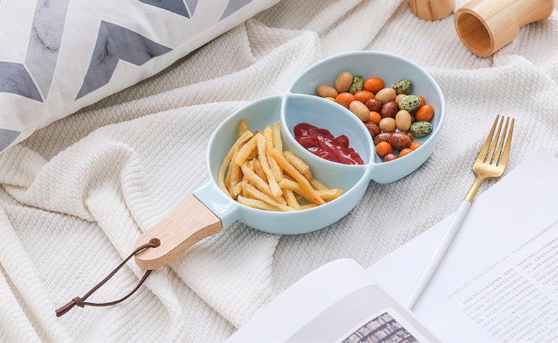 Blue Chip and Dip Bowl 500 ml - Serving bowls, ceramic bowls, snack serving bowls, section bowls, small serving bowls | Bowls for dining table & home decor