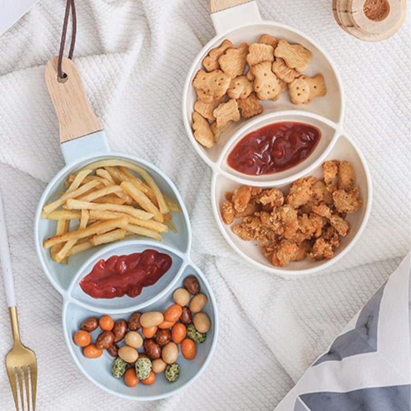 Blue Chip and Dip Bowl 500 ml - Serving bowls, ceramic bowls, snack serving bowls, section bowls, small serving bowls | Bowls for dining table & home decor