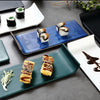 Blue Long Plate - Ceramic platter, serving platter, fruit platter | Plates for dining table & home decor