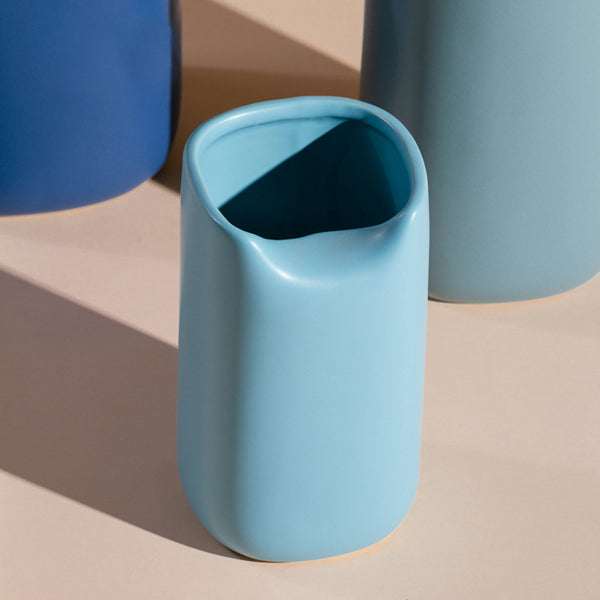 Blue Modern Vase - Flower vase for home decor, office and gifting | Home decoration items
