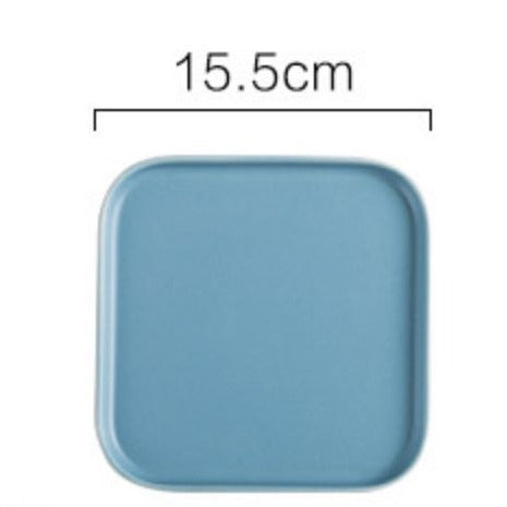 Blue Square Salad Plate - Serving plate, small plate, snacks plates | Plates for dining table & home decor