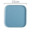 Blue Square Dinner Plate - Serving plate, snack plate, ceramic dinner plates| Plates for dining table & home decor