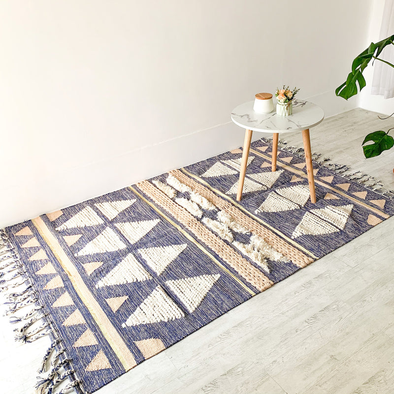 BOHO Lilliana Hand Woven Rug - Indigo