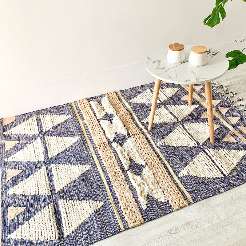 BOHO Lilliana Hand Woven Rug - Indigo