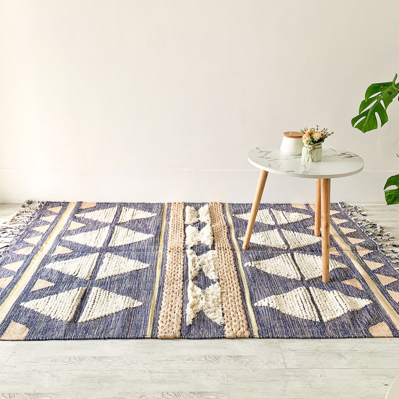 BOHO Lilliana Hand Woven Rug - Indigo