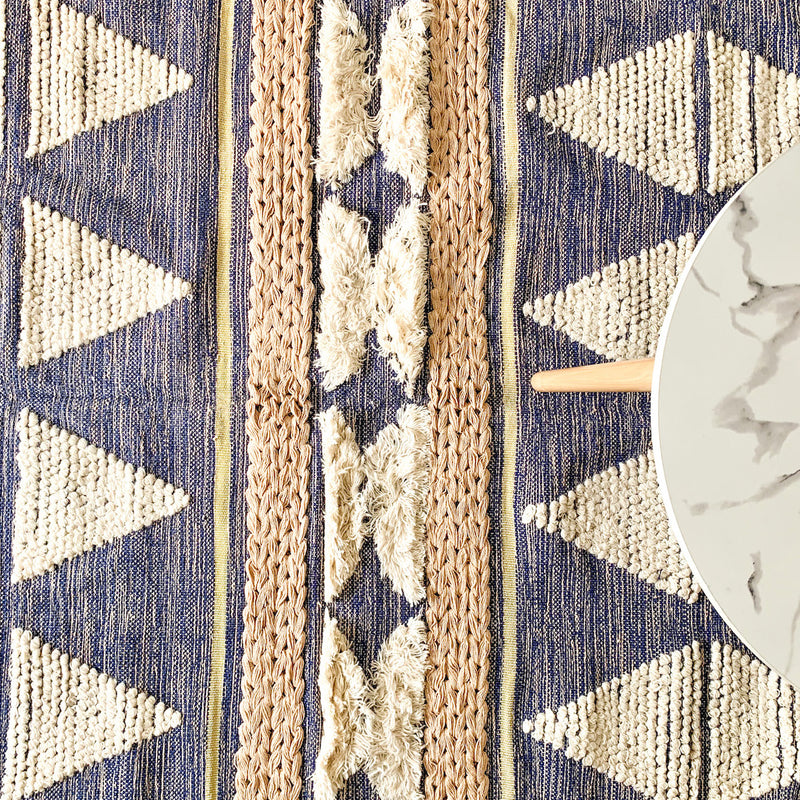 BOHO Lilliana Hand Woven Rug - Indigo