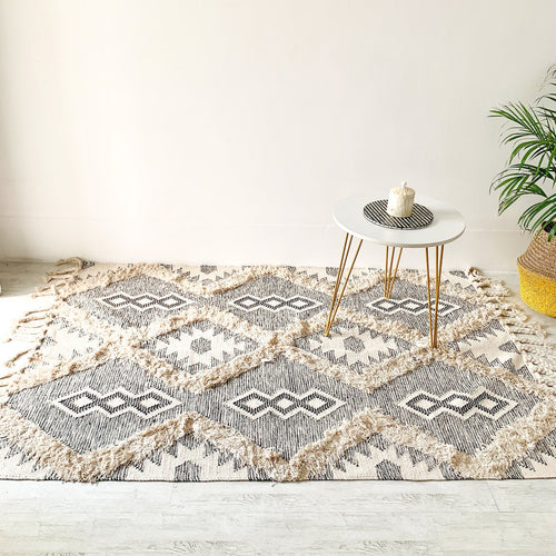 BOHO Aria Hand Woven Rug Natural Brown Online Premium Rug Nestasia