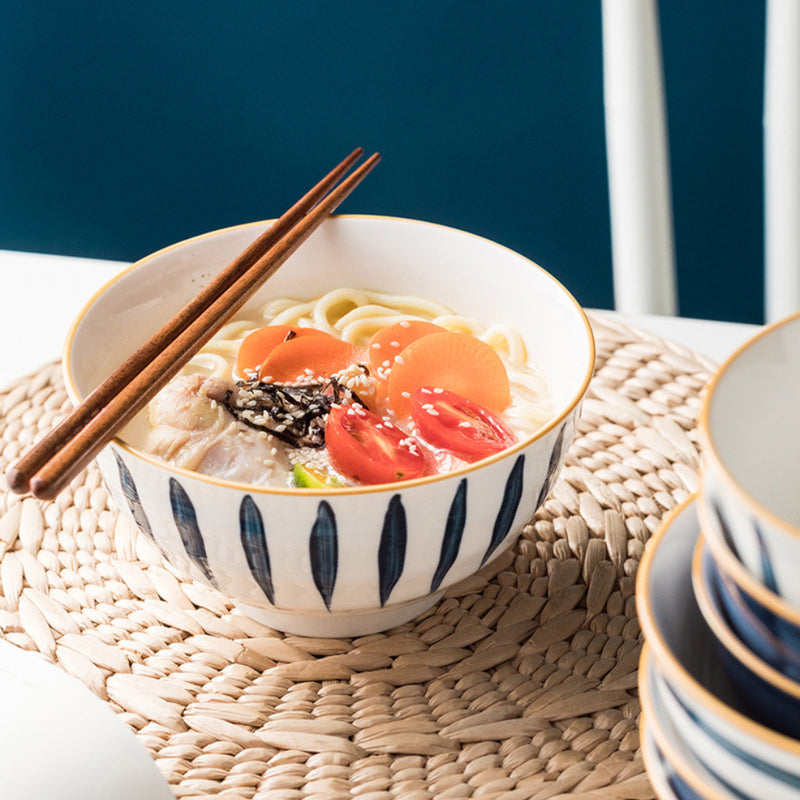 Ceramic Bowls Nitori 680 ml - Bowl, ceramic bowl, serving bowls, ramen bowl, noodle bowl, salad bowls, bowl for snacks, large serving bowl | Bowls for dining table & home decor