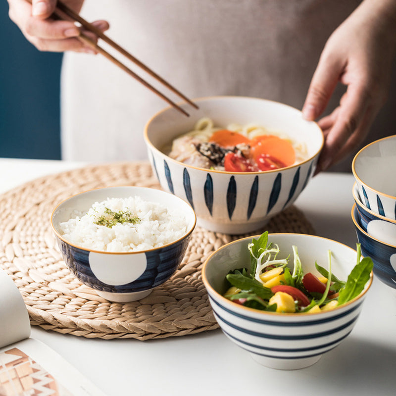 Ceramic Bowls Nitori 680 ml - Bowl, ceramic bowl, serving bowls, ramen bowl, noodle bowl, salad bowls, bowl for snacks, large serving bowl | Bowls for dining table & home decor