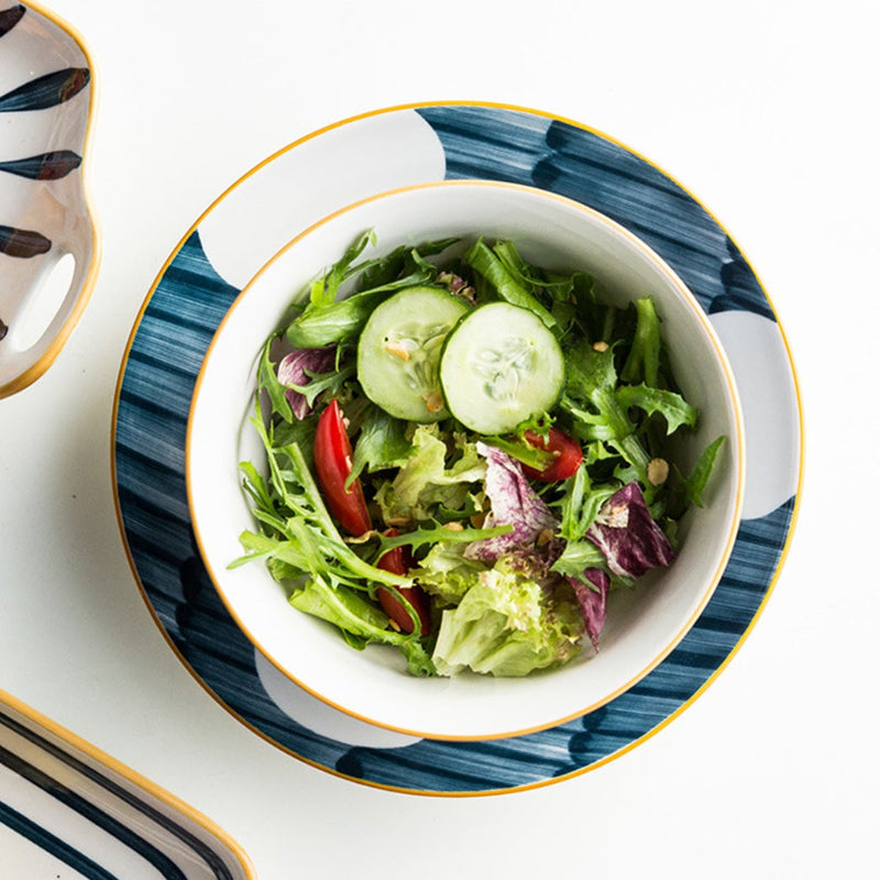 Ceramic Serving Bowls Nitori 1600 ml - Bowl, ceramic bowl, serving bowls, ramen bowl, noodle bowl, salad bowls, bowl for snacks, large serving bowl | Bowls for dining table & home decor