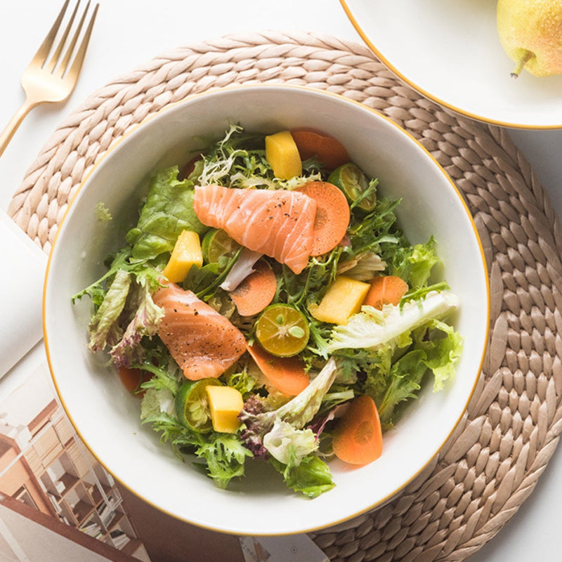 Ceramic Serving Bowls Nitori 1600 ml - Bowl, ceramic bowl, serving bowls, ramen bowl, noodle bowl, salad bowls, bowl for snacks, large serving bowl | Bowls for dining table & home decor