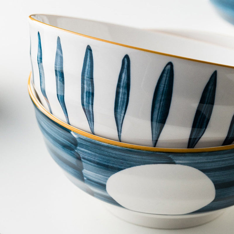 Ceramic Serving Bowls Nitori 1600 ml - Bowl, ceramic bowl, serving bowls, ramen bowl, noodle bowl, salad bowls, bowl for snacks, large serving bowl | Bowls for dining table & home decor