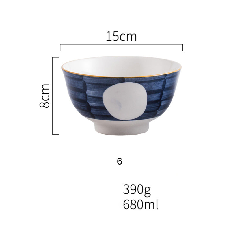 Ceramic Bowls Nitori 680 ml - Bowl, ceramic bowl, serving bowls, ramen bowl, noodle bowl, salad bowls, bowl for snacks, large serving bowl | Bowls for dining table & home decor