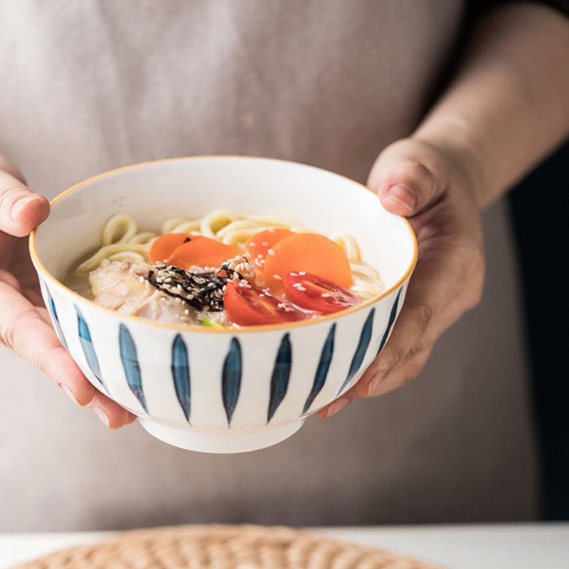 Ceramic Bowls Nitori 680 ml - Bowl, ceramic bowl, serving bowls, ramen bowl, noodle bowl, salad bowls, bowl for snacks, large serving bowl | Bowls for dining table & home decor