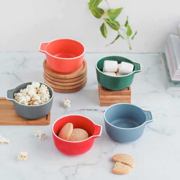 Breakfast Bowl With Handle - Bowl, ceramic bowl, snack bowls, curry bowl, popcorn bowls | Bowls for dining table & home decor