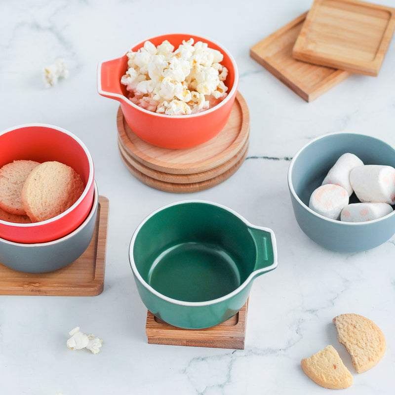 Breakfast Bowl With Handle - Bowl, ceramic bowl, snack bowls, curry bowl, popcorn bowls | Bowls for dining table & home decor