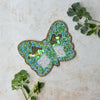 BEADS Butterfly Coaster - Green (Set of 2)