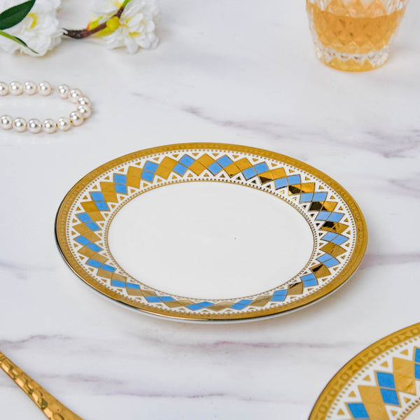 Aurelea Vivid Snack Plate - Serving plate, snack plate, dessert plate | Plates for dining & home decor