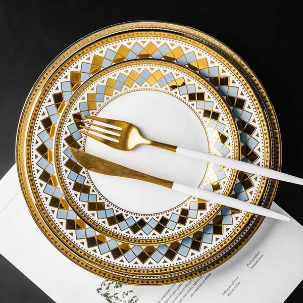 Aurelea Vivid Snack Plate - Serving plate, snack plate, dessert plate | Plates for dining & home decor