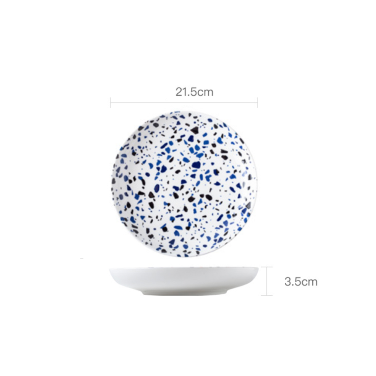 Mosaic Plate Blue - Serving plate, snack plate, dessert plate | Plates for dining & home decor