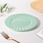 Claramay Mint Green Pastel Ceramic Snack Plate 8 Inch - Serving plate, snack plate, dessert plate | Plates for dining & home decor