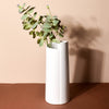 White Tall Abstract Vase - Flower vase for home decor, office and gifting | Home decoration items