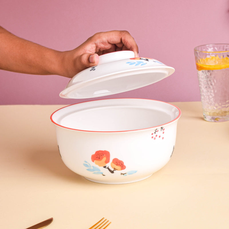 Floral Heart Supper Set For 4
