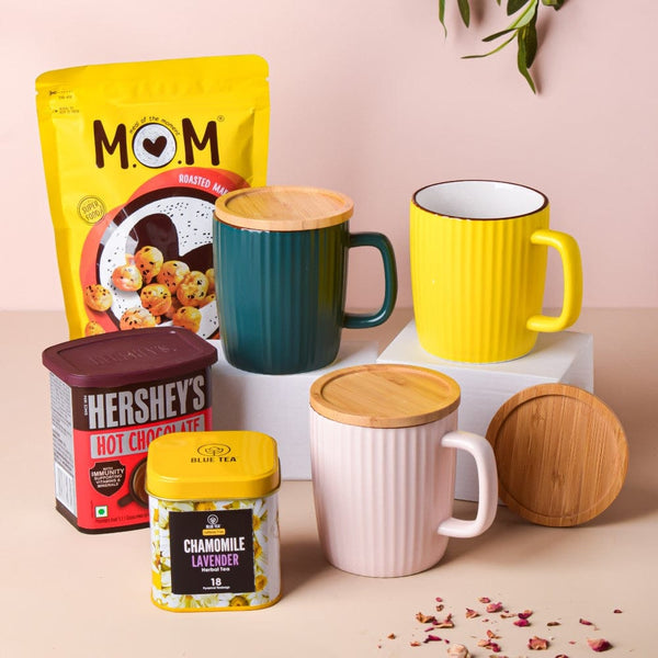 Tea-amo Mug And Snack Gift Hamper Set Of 6