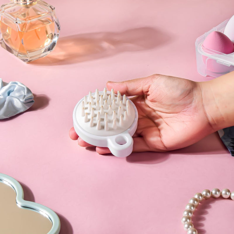 Scalp Scrubber Shampoo Brush White