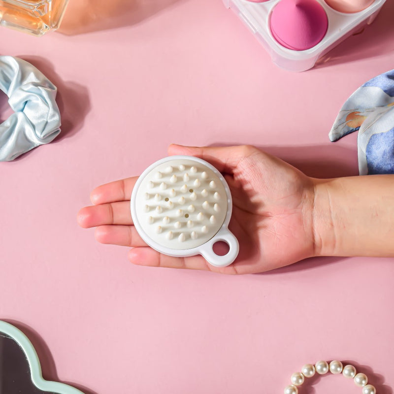 Scalp Scrubber Shampoo Brush White