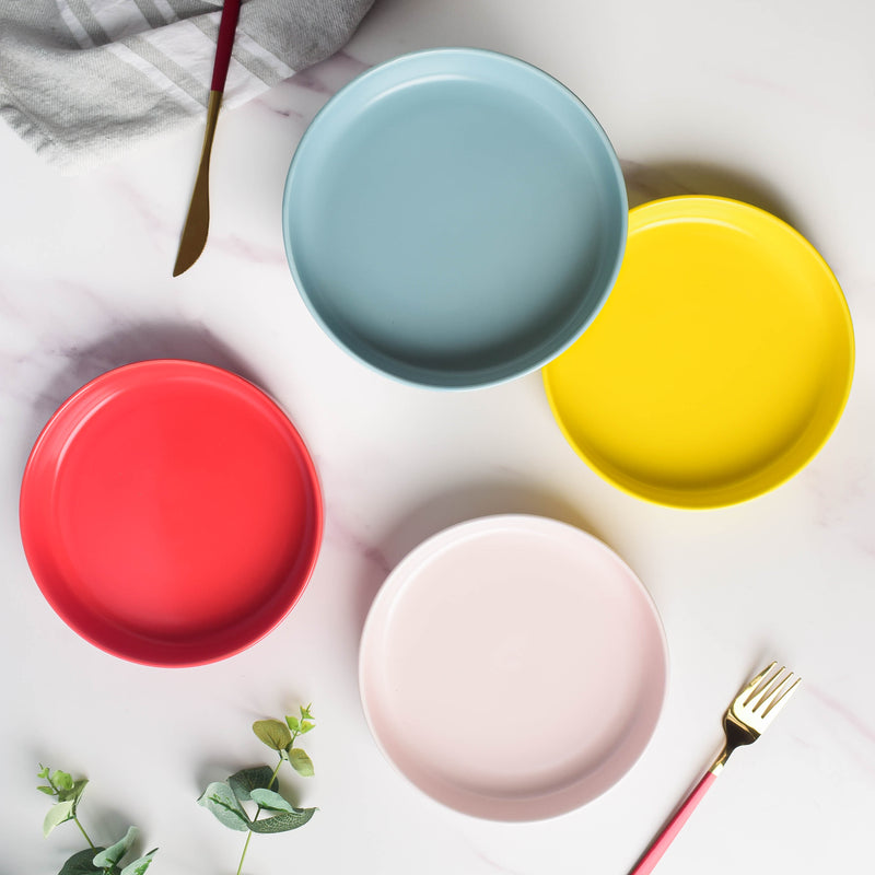 Solid Colored Deep Plate - Serving plate, snack plate, dessert plate | Plates for dining & home decor