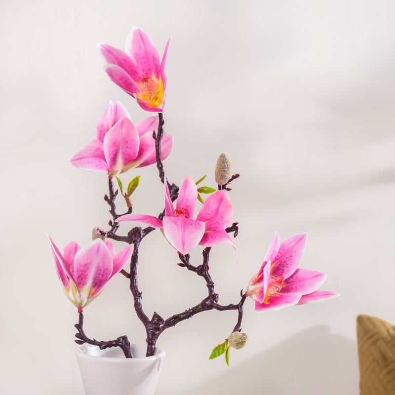 Decorative Lily Flower Stem Pink - Artificial flower | Home decor item | Room decoration item