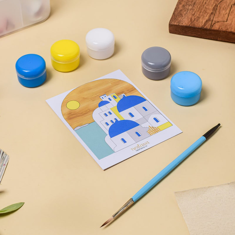 Santorini Wooden DIY Paint Kit 13x10 Inch
