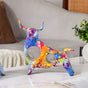 Bull Sculpture Resin Multicolour 8 Inch - Showpiece | Home decor item | Room decoration item