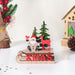 Santa Xmas DIY Wooden Sleigh Decor - Showpiece | Home decor item | Room decoration item