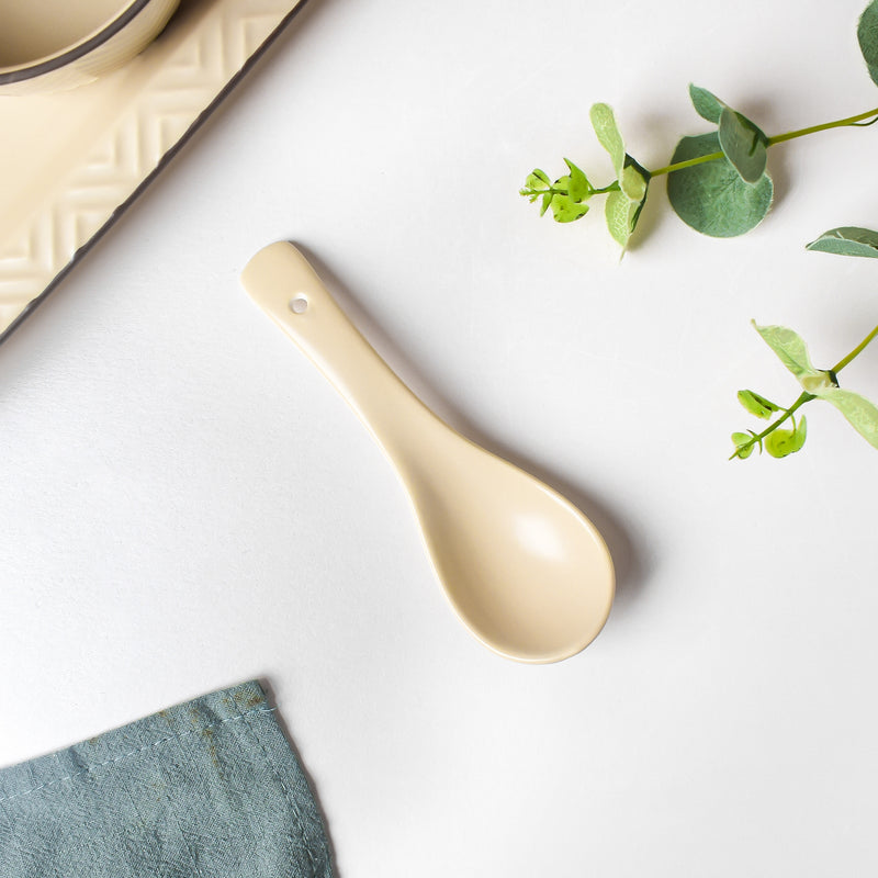Crème De La Crème Ceramic Soup Spoon