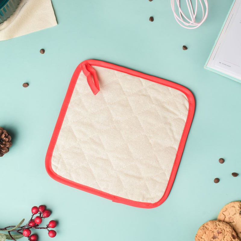 Santa Square Christmas Themed Trivet 8.5 Inch