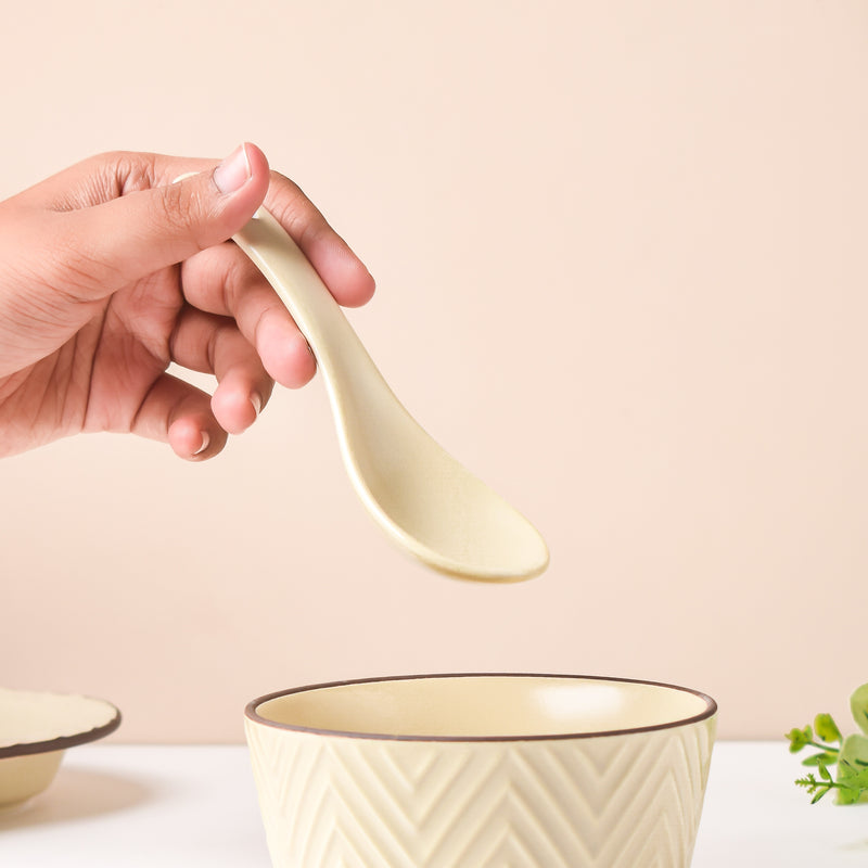 Crème De La Crème Ceramic Soup Spoon