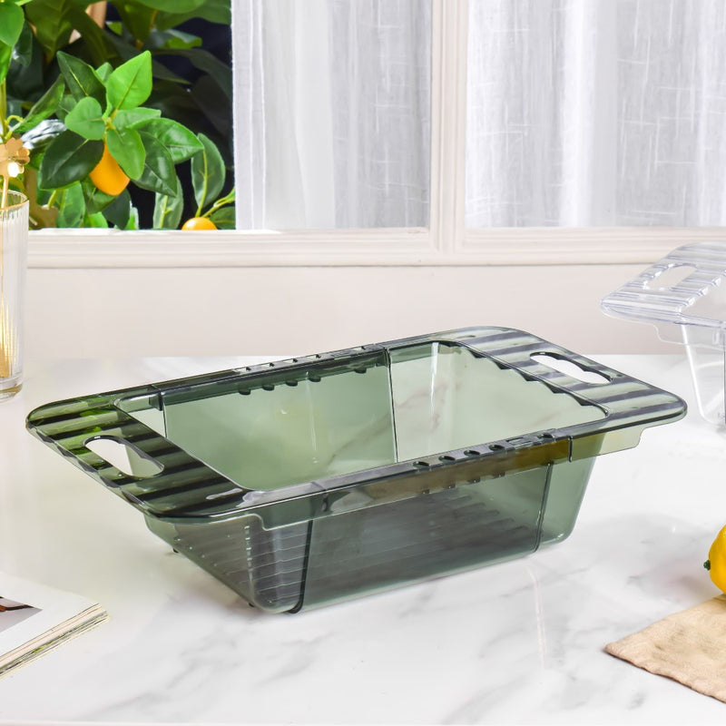 Expandable Strainer Basket Green 18 Inch - Kitchen Tool