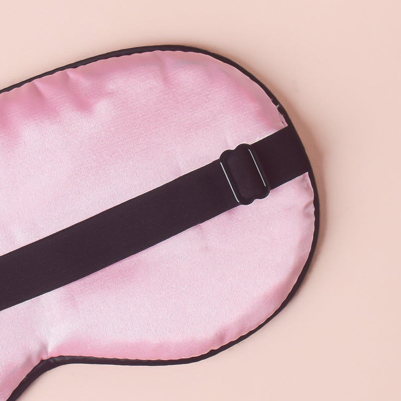 Good Night Sleep Satin Eye Mask Pink