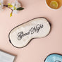 Good Night Sleep Satin Eye Mask Beige