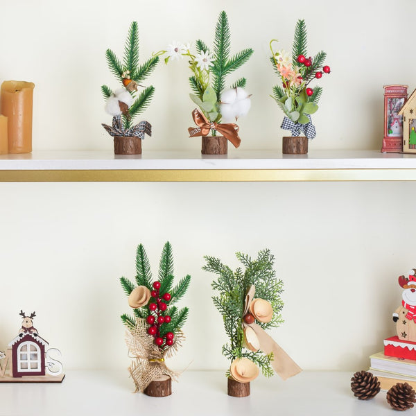 Acorn Cotton Christmas Table Decor 10 Inch - Artificial flower | Home decor item | Room decoration item