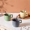 Mug With Spoon- Mug for coffee, tea mug, cappuccino mug | Cups and Mugs for Coffee Table & Home Decor