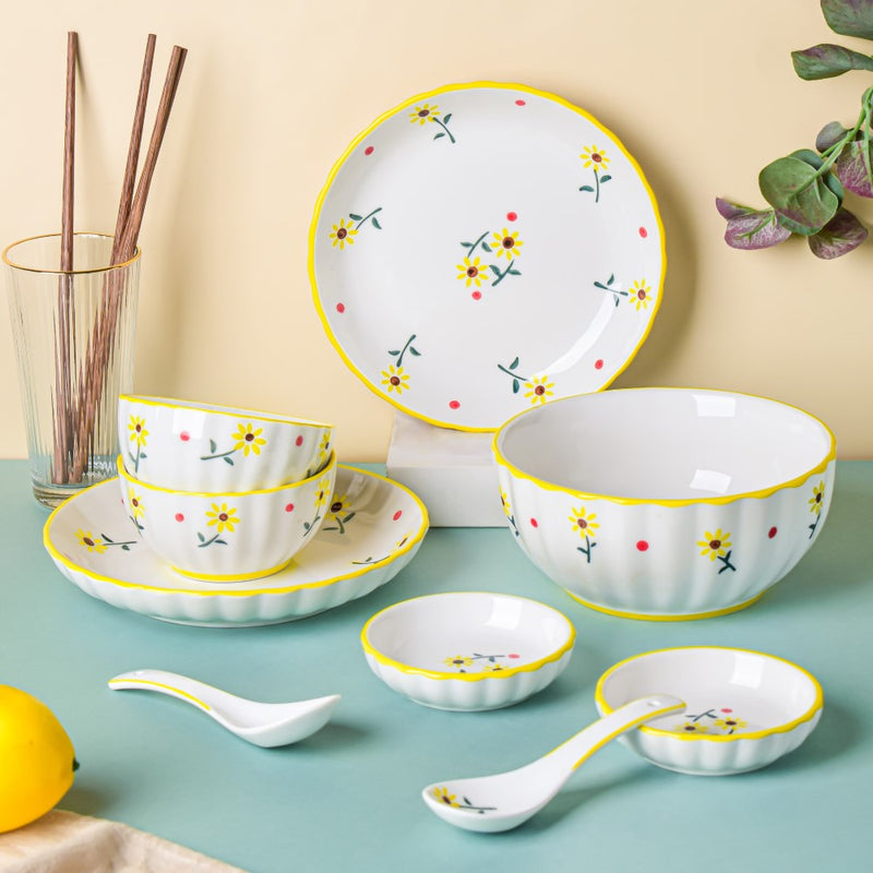 Sunflower 11 Piece Dinner Set For 2